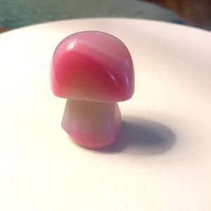 Pink agate mushroom